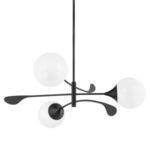 Product Image 1 for Victoria 3-Light Modern Decorative Textured Black Chandelier from Mitzi