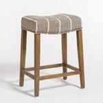 Product Image 2 for Saddle Striped Graphite Polyester Bar Stool from Alder & Tweed