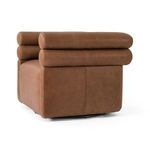 Product Image 23 for Evie Upholstered Palermo Cognac Leather Swivel Chair from Four Hands