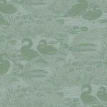 Product Image 1 for Laura Ashley Swans Jade Green Wallpaper from Graham & Brown