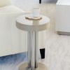 Product Image 3 for Axiom Round White Chairside Table from Bernhardt Furniture