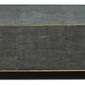 Product Image 3 for Gray Leather Shagreen Cocktail Table from Sarreid Ltd.