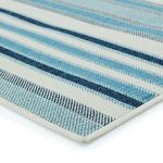 Product Image 4 for Lloria Indoor/ Outdoor Striped Blue/ Cream Rug from Jaipur
