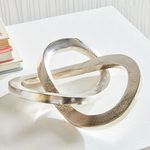 Product Image 3 for Matteo Squared-Edge Silver Knot Sculpture from Napa Home And Garden