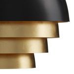 Product Image 4 for Salviati Large Black & Gold Pendant from Currey & Company
