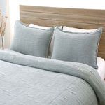 Product Image 1 for Harbour Cotton Queen Coverlet - Sea Glass from Pom Pom at Home