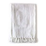Product Image 1 for Montauk Linen Throw Blanket - White from Pom Pom at Home