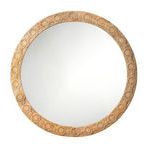 Product Image 1 for Relief Carved Round Mirror from Jamie Young