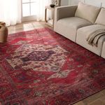Product Image 6 for Monroe Medallion Red/ Brown Rug from Jaipur