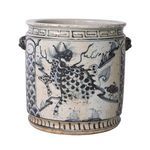 Product Image 3 for Blue & White Kylin Orchid Pot from Legend of Asia