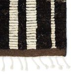 Product Image 4 for Quest Hand-Knotted Geometric Dark Brown/ Ivory Rug from Jaipur