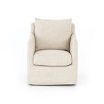 Product Image 9 for Banks Cambric Ivory Swivel Chair from Four Hands
