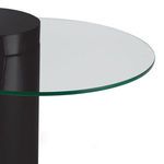 Product Image 2 for Odette Black Wooden Glass-Top Side Table from Regina Andrew Design