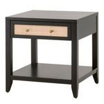Product Image 3 for Holland Brushed Black Acacia 1-Drawer Side Table from Essentials for Living