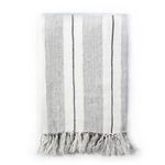 Product Image 1 for Laguna Linen Throw Blanket - Grey / Charcoal from Pom Pom at Home