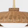 Product Image 3 for Delano 1-Light Large Vintage Gold Leaf Pendant Light from Hudson Valley