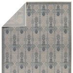 Product Image 3 for Beaumont Transitional Trellis Blue/ Tan Rug - 6'3" x 9'6" from Jaipur