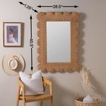 Product Image 3 for Bella Woven Rattan Wall Mirror from Cooper Classics