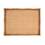 Product Image 3 for Rectangle Scalloped Edge Tray In Rattan from Worlds Away