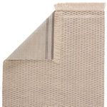 Product Image 4 for Soleil Indoor / Outdoor Solid Beige / Dark Taupe Area Rug from Jaipur 