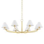 Product Image 1 for Stacey 8-Light Chandelier - Aged Brass from Hudson Valley