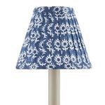 Product Image 3 for Block-Print Navy Pleated Chandelier Shade from Currey & Company