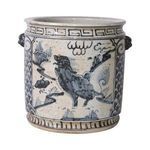 Product Image 4 for Blue & White Kylin Orchid Pot from Legend of Asia