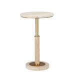 Product Image 1 for Miles Travertine Accent Table from Currey & Company