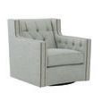 Product Image 1 for Candace Swivel Chair - Gray Fabric from Bernhardt Furniture