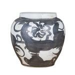 Product Image 9 for Black Porcelain Twisted Flower Open Top Jar from Legend of Asia