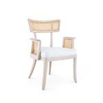 Product Image 1 for Marshall Cane and Linen Arm Chair in Sand from Villa & House