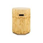 Product Image 2 for Octavia Lacquered Burl Geometric Side Table from Villa & House