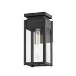 Product Image 1 for Braydan Textured Black 1-Light Exterior Wall Sconce from Troy Lighting