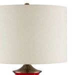 Product Image 4 for Lilou Red Porcelain Table Lamp from Currey & Company