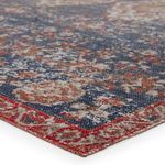 Product Image 8 for Freemond Indoor/ Outdoor Medallion Blue/ Red Rug from Jaipur