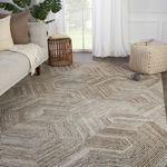Product Image 5 for Verde Home by Rome Handmade Geometric Brown/ Light Gray Rug from Jaipur 
