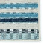 Product Image 5 for Lloria Indoor/ Outdoor Striped Blue/ Cream Rug from Jaipur