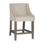 Product Image 1 for Winston Burnished Oak Upholstered Counter Stool from Gabby