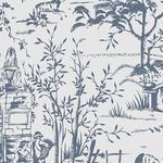 Product Image 1 for Laura Ashley Toile de Jouy Dark Seaspray Blue Wallpaper from Graham & Brown