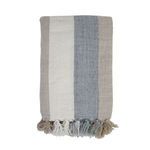 Product Image 1 for Montecito Oversized Throw Blanket - Ocean / Natural from Pom Pom at Home