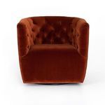 Product Image 14 for Hanover Upholstered Sapphire Rust Round Swivel Accent Chair from Four Hands
