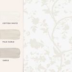 Product Image 4 for Laura Ashley Oriental Garden Pearlescent White Wallpaper from Graham & Brown