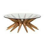 Product Image 3 for Waldo Round Glass Coffee Table from Noir