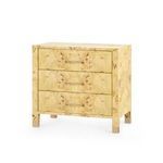 Product Image 1 for Cole 3-drawer Burl Wood Side Table from Villa & House