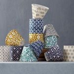 Product Image 3 for Block-Print Navy Multi Drum Chandelier Shade from Currey & Company