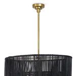 Product Image 2 for Nimes Gold Base Black Rattan Chandelier from Regina Andrew Design