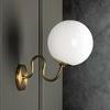 Product Image 2 for Havana Aged Brass Glass Globe Wall Sconce from Mitzi
