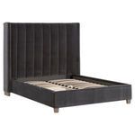 Product Image 9 for Chandler Dark Dove Velvet Bed from Essentials for Living