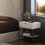 Product Image 25 for Trey Dove Poplar & Natural Iron Nightstand from Four Hands