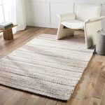 Product Image 5 for Lagom Handmade Solid Ivory/ Light Gray Area Rug from Jaipur